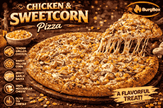 14 Inch Chicken And Sweetcorn Pizza
