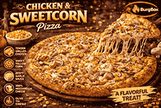 Chicken & Sweetcorn Pizza
