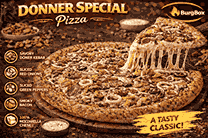 9 Inch Donner Special Pizza