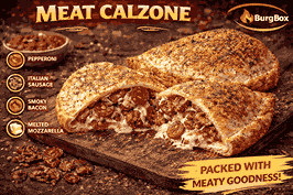 12 Inch Meat Calzone