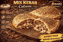 12 Inch Mix Kebab Calzone