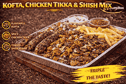 Kofta , Chicken Tikka & Shish Mix