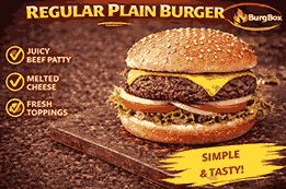 Large Plain Burger