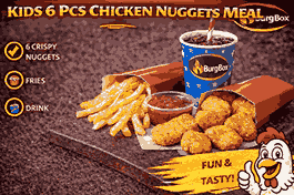 Kids 6 Pcs Chicken Nuggets Meal