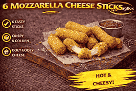 6 Mozzarella Cheese Sticks